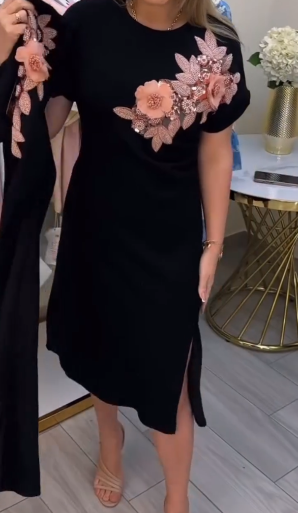 3D Flower Comfortable Dress
