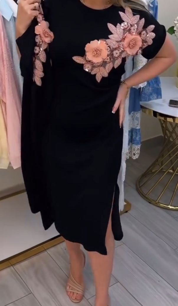 3D Flower Comfortable Dress