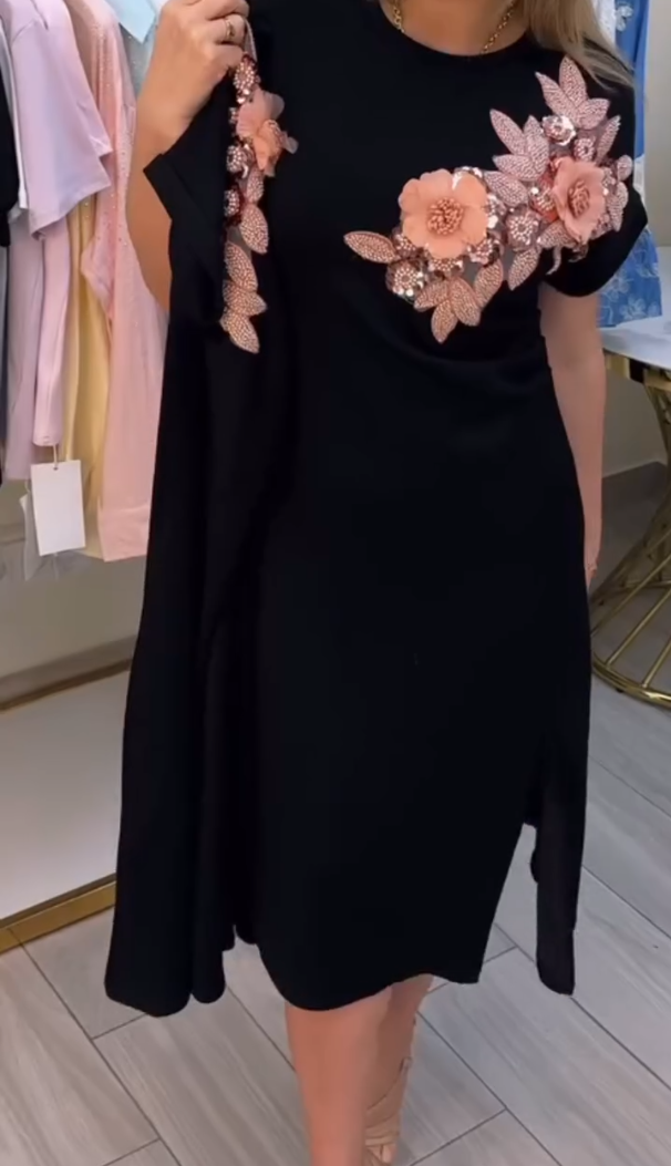 3D Flower Comfortable Dress