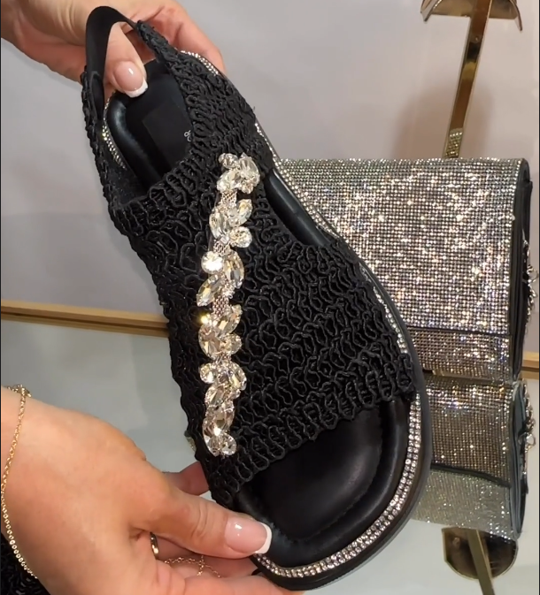 Hook Line And Drill Fine Sparkling Sandals