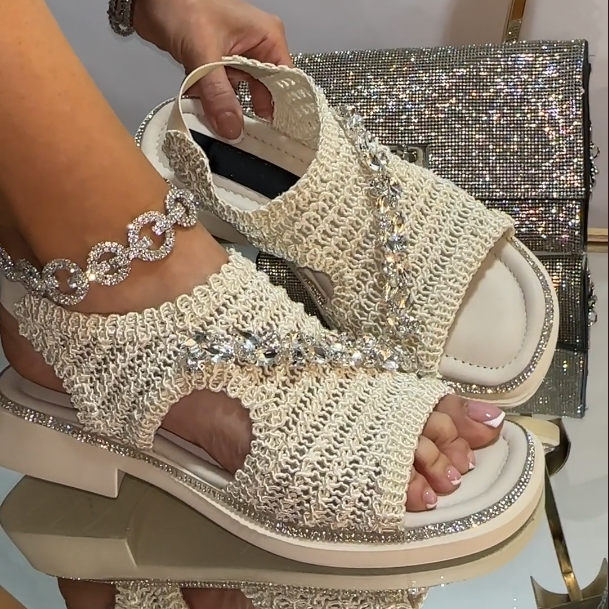 Hook Line And Drill Fine Sparkling Sandals