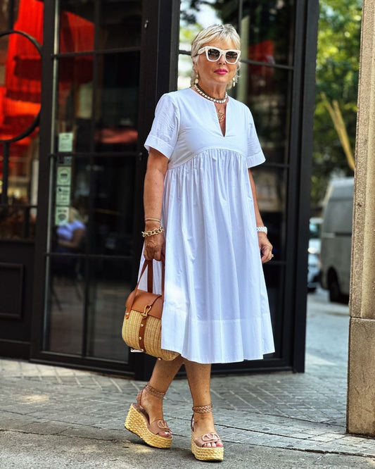 White Women‘s Midi Dress