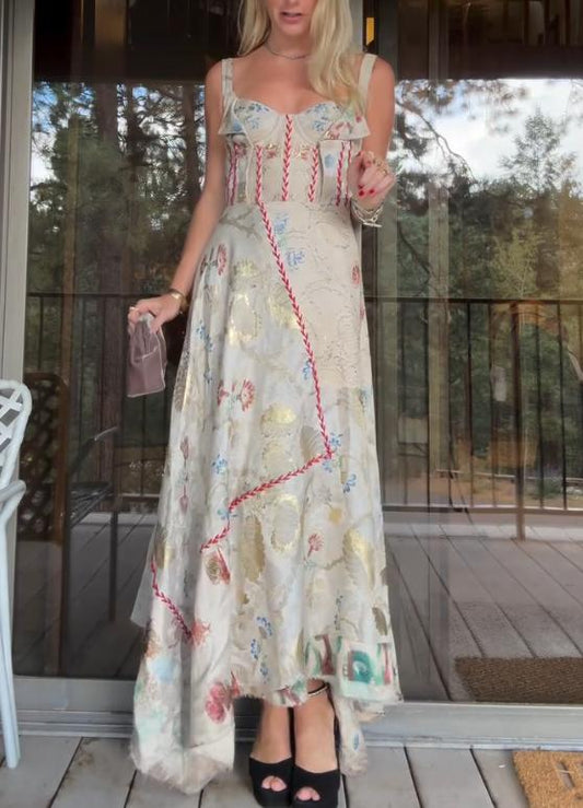 Vintage Oil Painting Dress