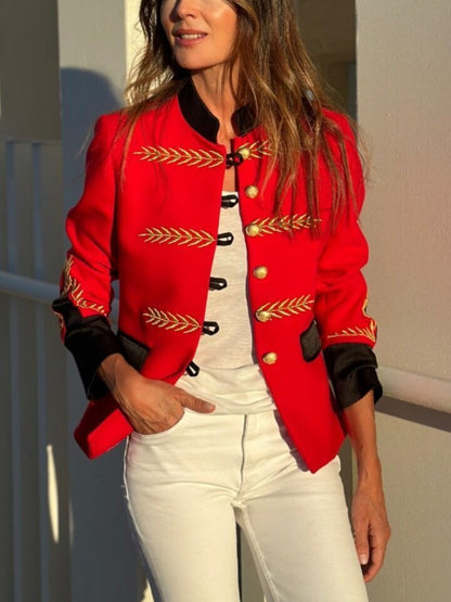 Blazer Embroider Lady Suit Jacket